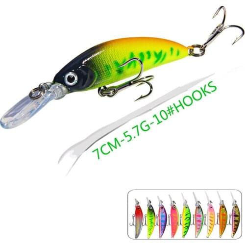 1PCS Wobbler For Pike 3d Eyes Fish Jerkbait Minnow Crankbait Fishing Lure Tackle Baubles Hard Bait Artificial Swimbait Bass Carp