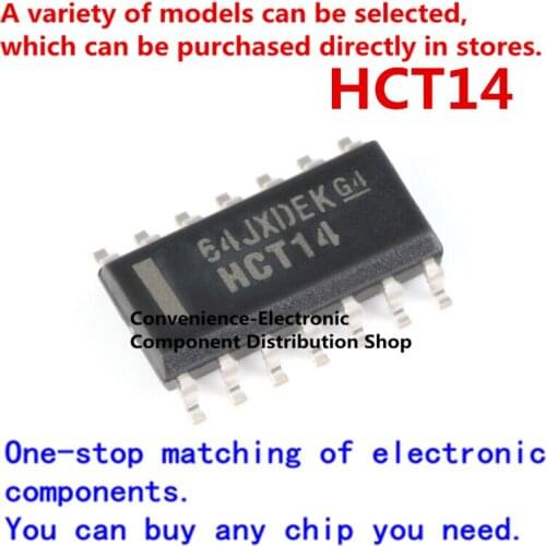10PCS/PACK HCT14 SOP-14 74HCT14DR SMD SN74HCT14DR SOIC-14 quad 2-input positive NAND gate chip