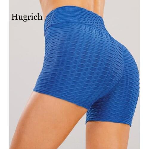 11 Color Bubble Pants Jacquard Sports Pants Fitness Solid Color Stretch Running Shorts for Women