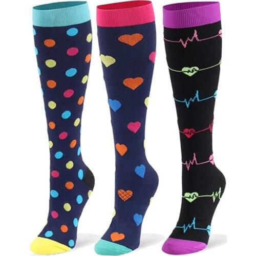 18 Styles Unisex Socks Compression Stockings Pressure Varicose Vein Stocking Knee Leg Support Stretch Pressure Circulation Socks