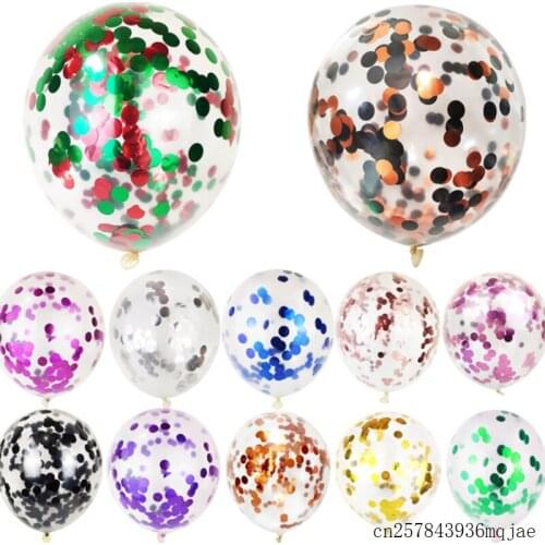 200 Pcs Latex Balloons Glitter Confetti Balloons Birthday Party Ballon Wedding Decoration 12inch