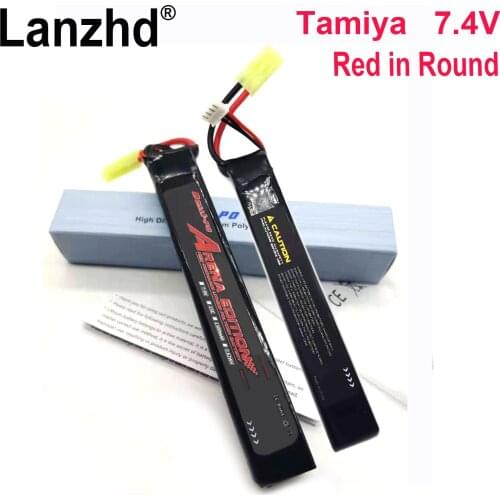 7.4v Battery with Tamiya for Water Gun 7.4V 1300mAh Split Connection battery for Airsoft BB Air Pistol Electric Toys Gun Parts