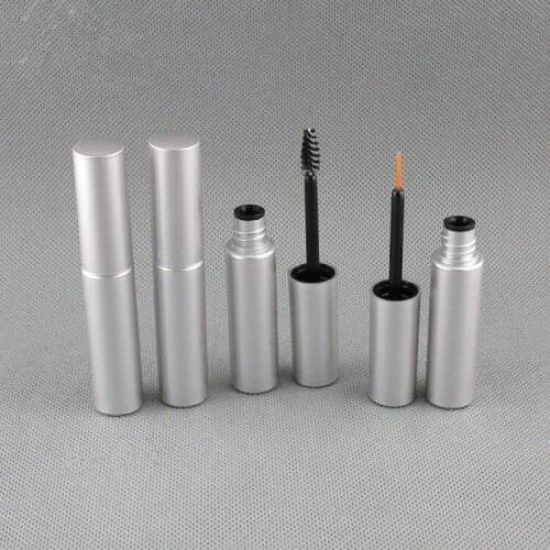 8ML Makeup Cosmetic Empty Plastic DIY Silver Mascara Tube Glow Eyelash Enhancer Cream Liquid Eyeliner Container Bottles 200pcs