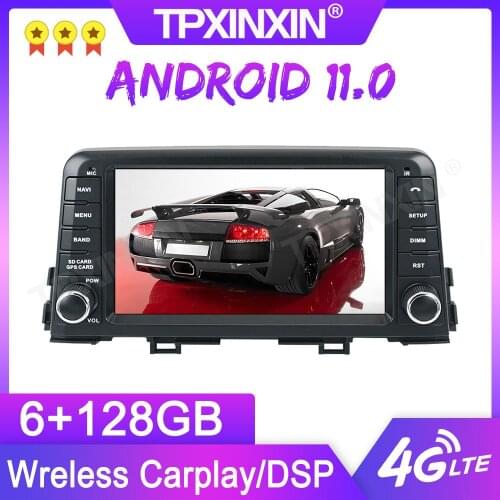 Android 11.0 6+128G For KIA MORNING 2016+ GPS Car Multimedia Player Headunit Audio Radio Navigtion Tape Recorder