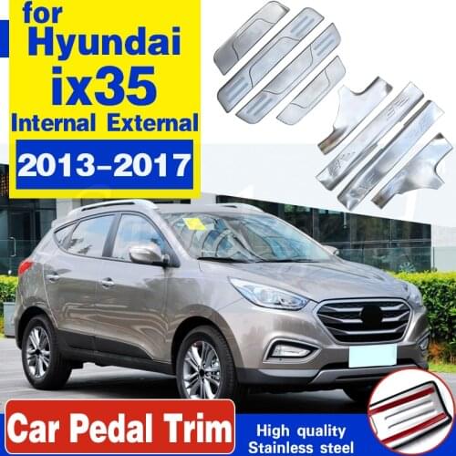 Car accessories Stainless Steel Scuff Plate/Door Sill Door Sill scuff plate door sill for Hyundai IX35 2013-2017 Car styling