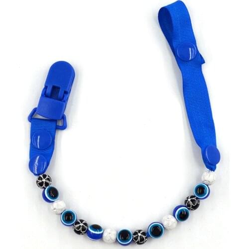 2020 Blue Eye Pacifier Chain For Nipples Chupetas Para Bebe Pacifier Clips Chain Soother Holder Chain for baby G0473