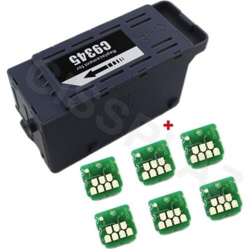 CISSPLAZA 1X C9345 Maintenance Box + chip Compatible For Epson ET-5800 ET-5850 ET-5880 ET-16600 ET-16650 L15150 L15158 L15160