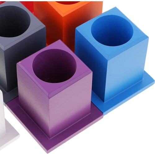 11 PCS Colored Pencil Holders, Montessori Crayons Holder, Kids Toddlers Preschool Training Learning Toy Early Development