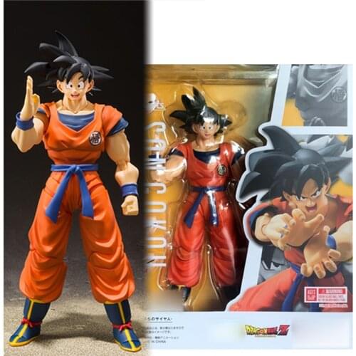 Anime Accessories Dragon Ball Son Goku Soldier Cartoon Package SHF Figuarts Goku Kakarotto Face Changing Action Figure Toy Gift