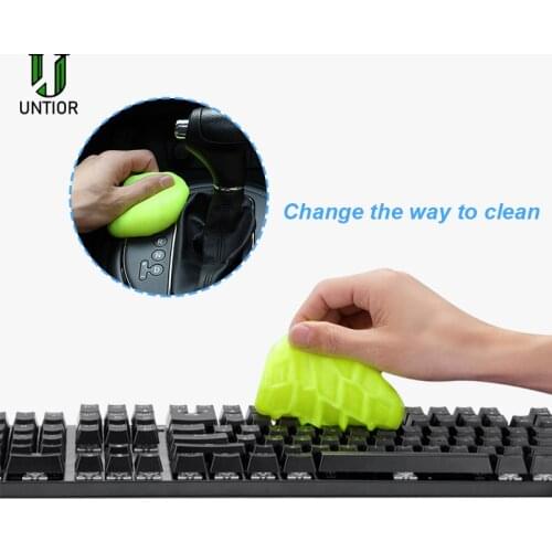 UNTIOR Magic Keyboard Cleaning Mud Easy To Dust Removal Sticky Jelly Compound Gap Clean Slimy Gel Car Interior Laptop Clean Mud