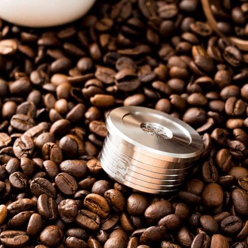 ICafilas Reusable Coffee Capsule for Delta Q Maker for Lvazz-a-1 Point Coffee Pod Filter Refillable Stainless Steel Cup