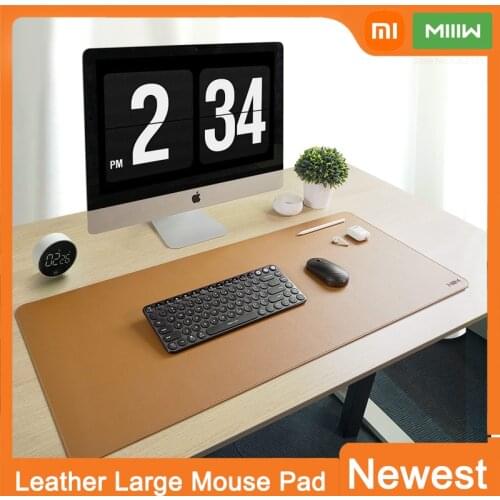 Xiaomi MIIIW Oversized Leather Cork Mouse Pad Double-sided Waterproof PVC Leather Desk Table Protector Large Gaming Mouse Mat