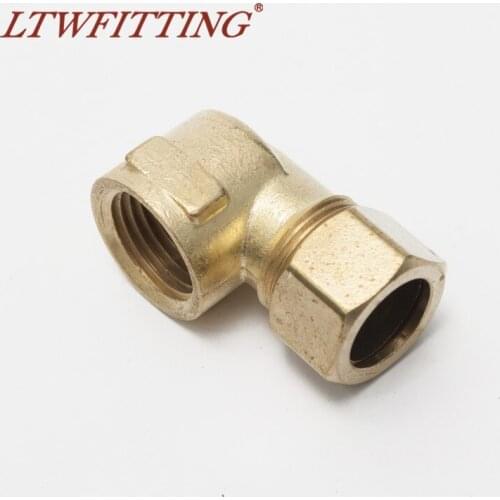 LTWFITTING 5/8" OD x 1/2" Female NPT 90 Deg Compression Elbow,BRASS COMPRESSION FITTING