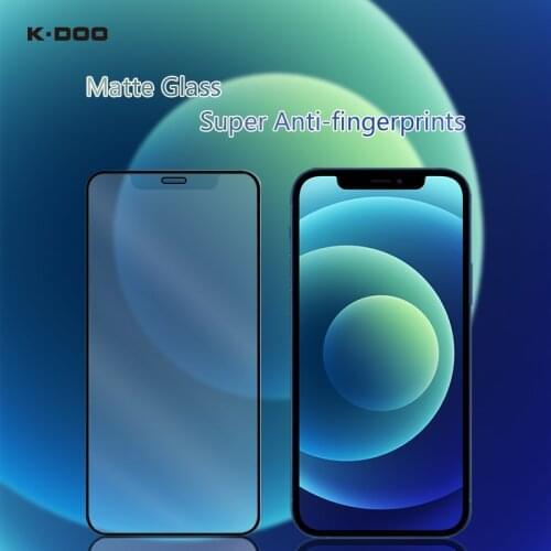 K-Doo AG Matte glass protector anti-glare super anti-fingerprints and smooth matte glass film for iPhone12/12mini/12pro/12promax