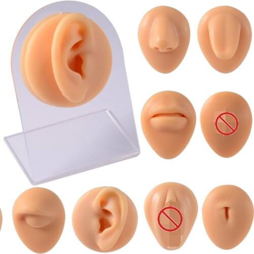 1PC Soft Silicone Flexible Model Body Part Displays for Acupuncture human model simulation for jewelry display teaching tool