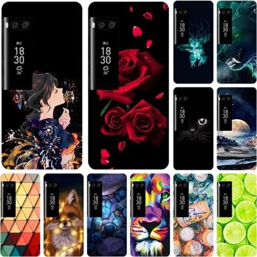 Fashion Printed Case for Meizu Pro 7 Plus / Pro7plus Pro7 Plus Cover Cool Cute Animal Fruit soft silicone Phone Case Shell Cover