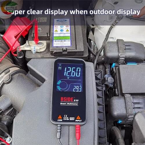 S10 Smart Large Screen Digital Multimeter Color Display Meter Voltage Capacitance Ohm Diode NCV Hertz FireWire Tester