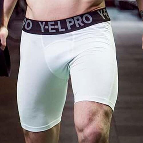 Men Quick Dry Shorts Running Leggings Compression Running Tights Gym Training Fitness Shorts Leggings Male Underwear