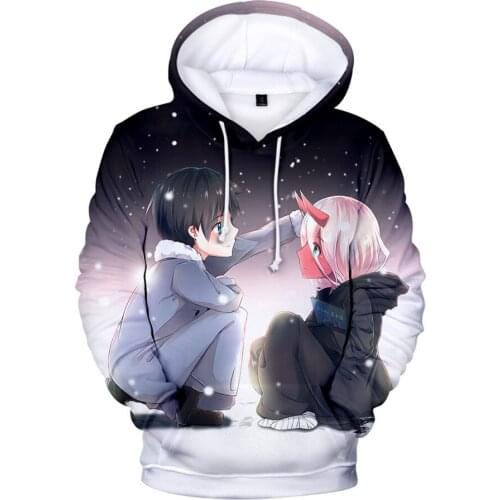 Darling in the Franxx 3D Hoodies Men Women Printed Anime Dear Frank 3D Hoodie Sweatshirts 2020 fashion pullovers Harajuku Hooded