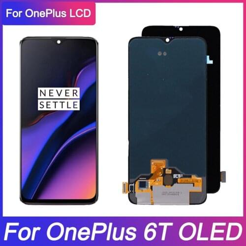 OLED For OnePlus 6T LCD Touch Screen Digitizer Assembly For One plus 6T LCD Display For 1+ 6T A6010 A6013 Screen Replacement