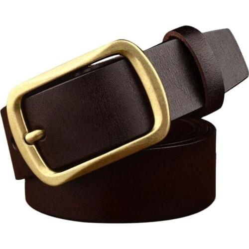 [PATEROY] Belt Designer Belts Men High Quality Designer Belts Cow Leather Men Cinturones Hombre Ceinture Homme Pin Buckle Casual