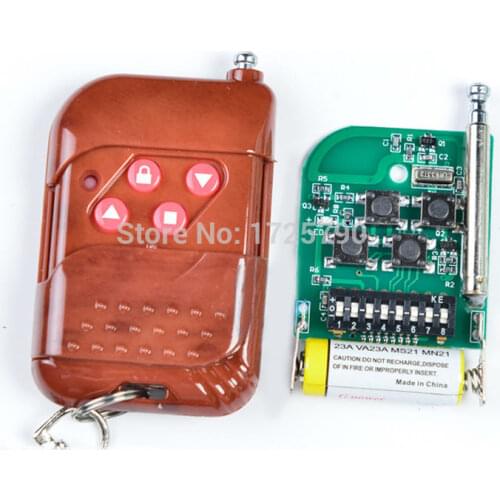1pc Remote Control Rolling Code 2262 2264 chip 433mhz without battery