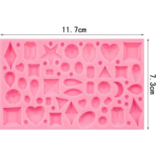 Gem shape DIY Silicon Children Backeware Set Making Bread Cake Baking Pan Baking Mould Mold Cooking Food Family Tools