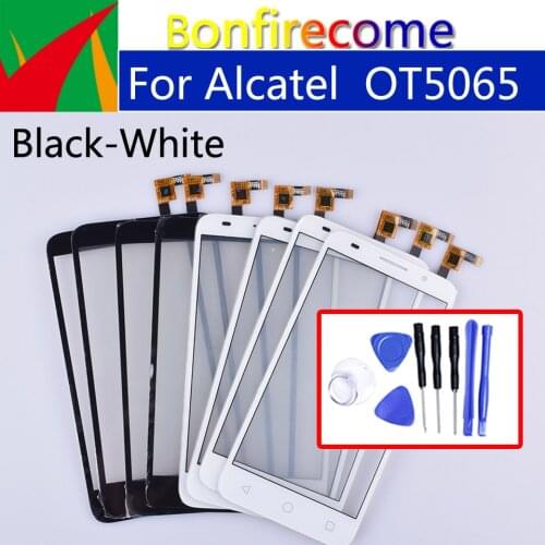 Touchscreen For For Alcatel One Touch Pixi 3 4G OT5065 OT 5065 5065A 5065D 5065X Touch Screen Panel Sensor Digitizer Glass