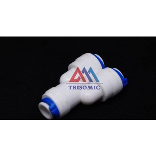 1/4" -1/4"-1/4" Push Fitting Type Y quick connection RO Water Connector Aquarium Water Filter Reverse Osmosis System