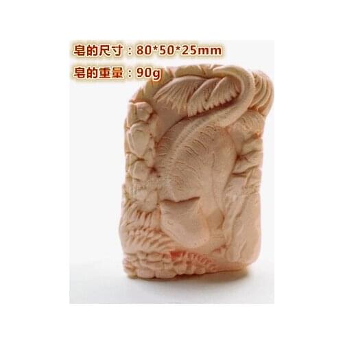 Silicone Mold 2D dinosaur Pattern Soap Mould Resin Pendant Soap Mould Handmade DIY Soap Candle Aroma Stone Mold