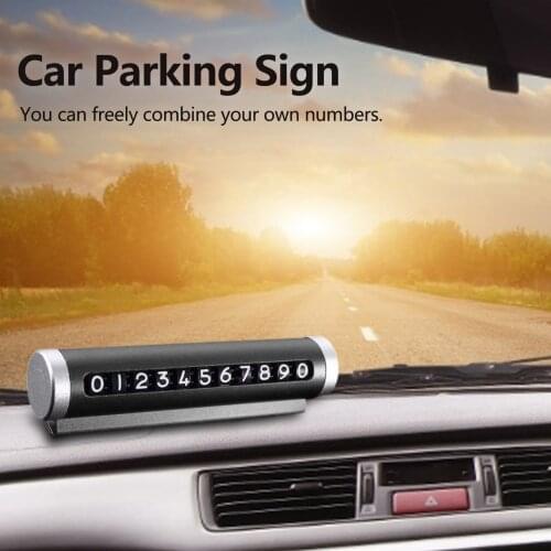Car Temporary Parking Card Plate Temporary Stop Sign Temporary Car Parking Card Phone Number Card Plate Hidden Switch