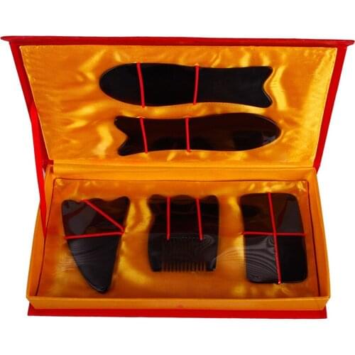 5Pcs/Set Traditional Massage Tool Guasha Beauty Kit #24525