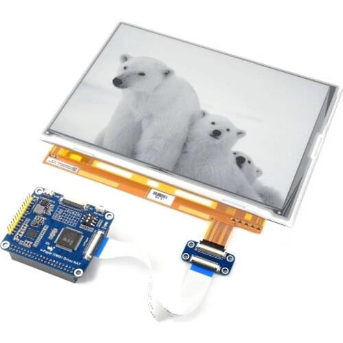 Waveshare 9.7inch E-Ink display HAT for Raspberry Pi Zero/Zero W/Zero WH/2B/3B/3B+ e-paper with USB/SPI/I80 interface