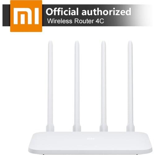 Original Xiaomi Mi WIFI Router 4C 64 RAM 300Mbps 2.4G 802.11 b/g/n 4 Antennas Band Wireless Routers WiFi Repeater APP Control