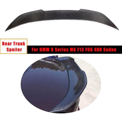 F06 Rear Trunk Spoiler For BMW 6 Series M6 F13 F06 640i 650i xDrive Gran Coupe Body Kits Boot Lid Spoiler 2012-2018
