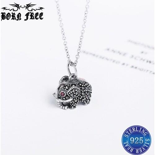 Bijoux en argent 925 elephant necklace pendant silver chain necklaces pendants women choker colar masculino collares de moda big
