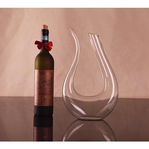 1PC 1500ml Handmade Red Wine Glass Decanter Brandy Decant Set Jug Bar Champagne Water Bottle Drinking Glasses Gift JS 1102