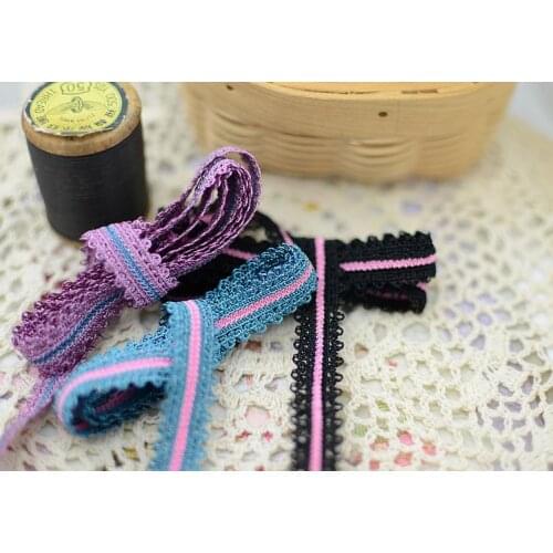 5 Meters Beige Handmade Venise Vintage Thin Cotton Lace Trim Elastic Lace Applique DIY Sewing DIY Clothing