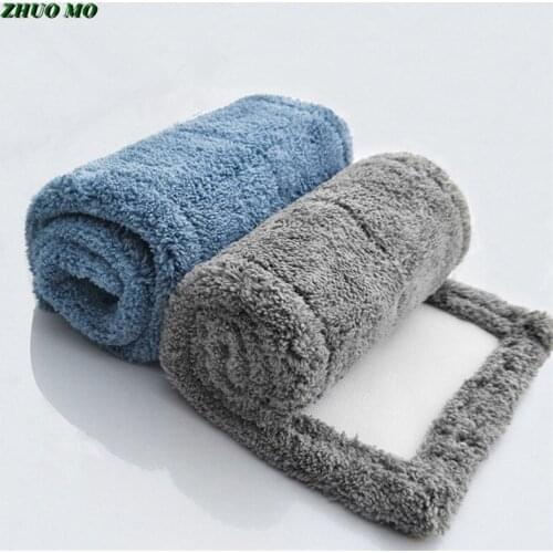 43*15cm Thickened absorbent coral Mop cloth Microfiber fleece Mop Head Cloth cover The Mop To Replace Cloth cleaning tool
