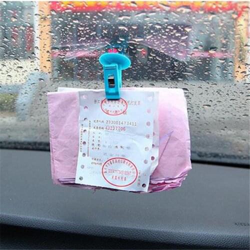 Car Window Mount Suction Sucker Clips Hook Holders For Sunshade Curtain Cloth Cards Ticket Stuff 2pcs / Lot