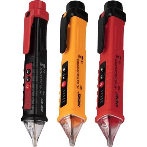 ANENG VD802 Non-contact AC Voltage Detector Tester Meter 12V-1000v Pen Style Electric Indicator LED voltage meter vape pen