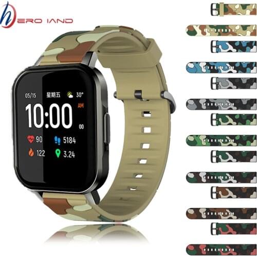 20mm Bracelet For Huami Amazfit GTS Bip Bip S Smart Watch Band Soft Silicone Sport Strap For Xiaomi Haylou LS02 Wristband