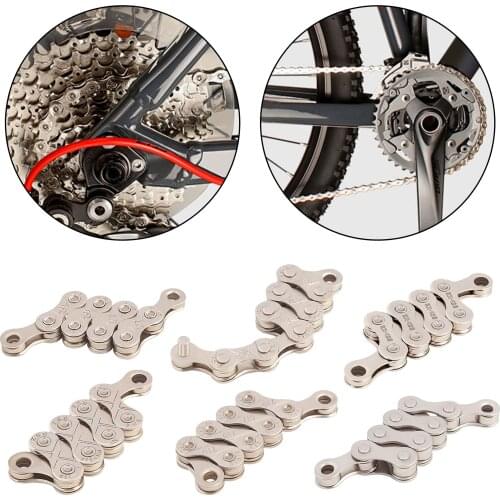 Lightweight Bike Chain Solid 116 Links Bicycle 9/10/11/12s Half Hollow Chains Replacement Chain Link Connector Joiner Component