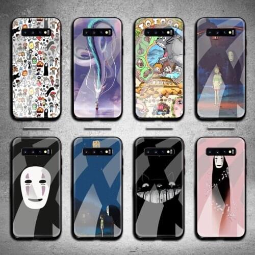 HOTCASHOP Cute Totoro Spirited Away Phone Case Tempered Glass For Samsung S20 Plus S7 S8 S9 S10 Plus Note 8 9 10 Plus
