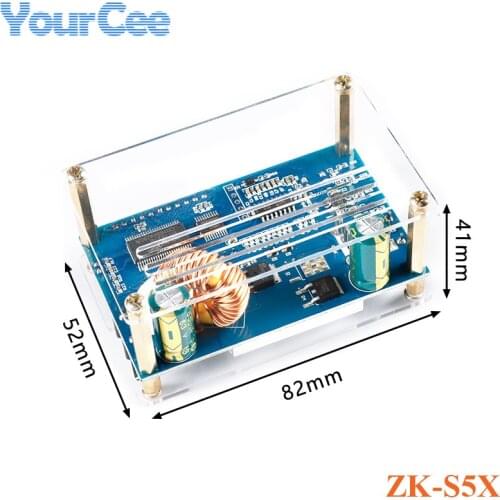 DC-DC 9-45V to 10-50V 5A Step Up Boost Power Supply Module Adjustable Boost Adapter CV CC Converter LCD Display with Case ZK-S5X