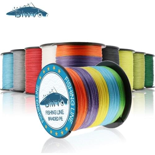 BIWVO 300m 4 Strand Line Goods For Fishing Multifila Braided Wire Material Strong Fishing PE Line Tresse Filament Leashes Sea