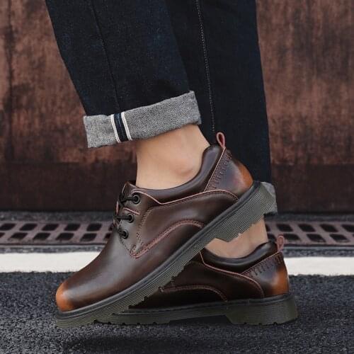 Leisure Shoes Zapatos Casuales Men Casual Shoes Man Fashion Leather Male Shoe Mens Causal For Spring Ocio 2020 Mens Flat