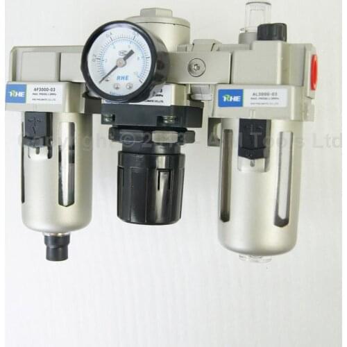 Industrial Air Filter Moisture Water Trap Pneumatic Tools Oil Lubricator AC3000-03