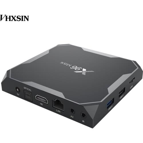 VHXSIN 50 PCS/LOT X96Max Android 8.1 Amlogic S905X2 LPDDR4 4G64G TV BOX Quad Core 2.4G5G