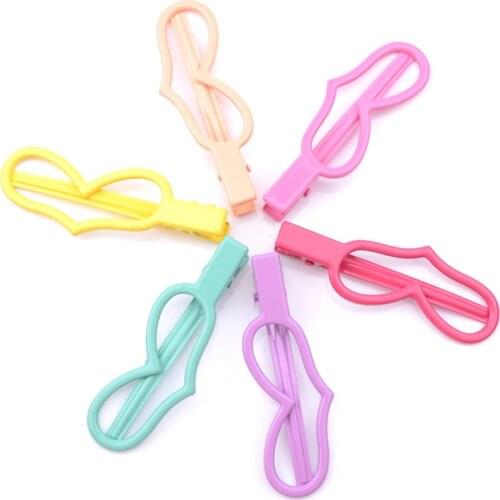 1 Piece Women Geometric Hair Accessories Heart Shape Hair Clip Bobby Pins 7cm Metal Barrette Candy Color Hairgrip Girls Hairpins